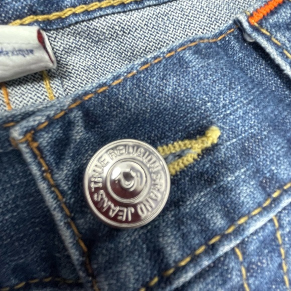 True Religion Straight Flap Patches Jeans Size 34 - Picture 8 of 16